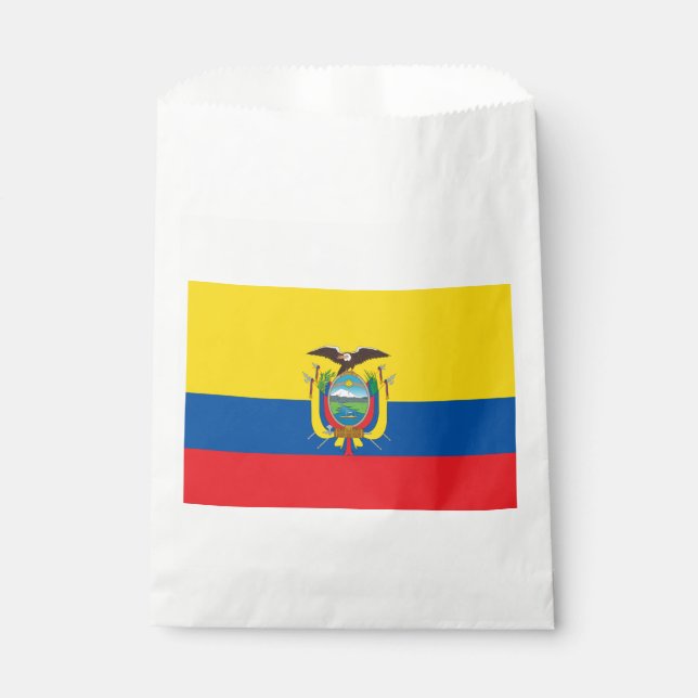 Ecuador Flag Favour Bags (Front)