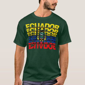 Ecuador Flag Flip Text effect T-Shirt