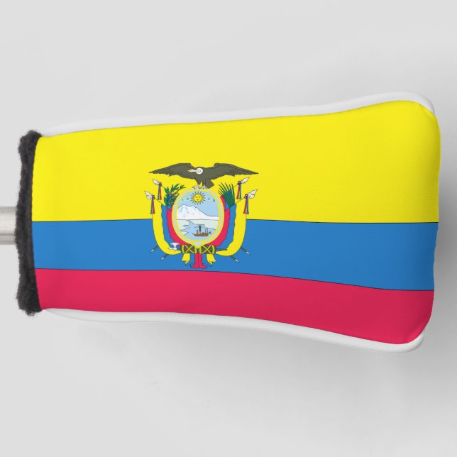 Ecuador flag golf head cover (Front)