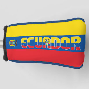 Ecuador Flag Gorgeous Patriotic Golf Head Cover