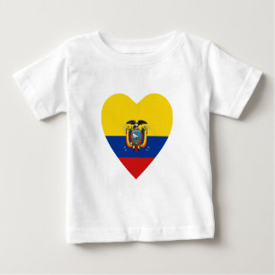 Ecuador Flag Heart T-Shirt