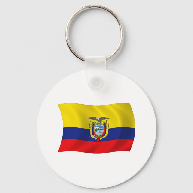 Ecuador Flag Keychain (Front)