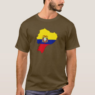 Ecuador flag map T-Shirt