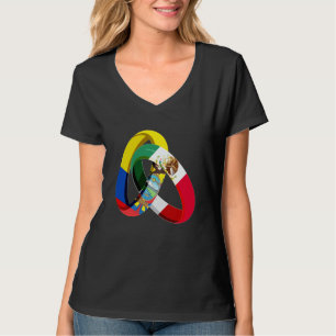 Ecuador Flag Mexico Grown Ring Marriage Wedding T-Shirt