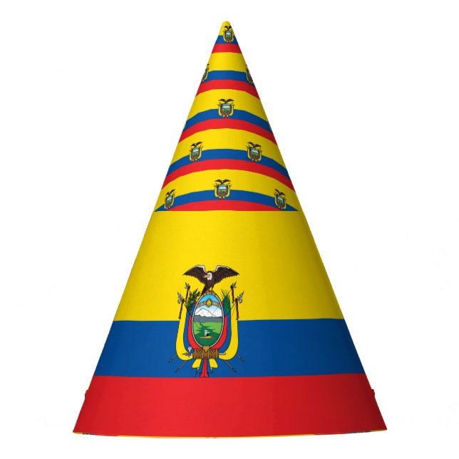 Ecuador Flag Party Hat (Front)