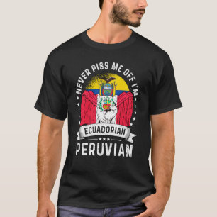 Ecuador Flag Peru Grown Humour Citizen Pride T-Shirt