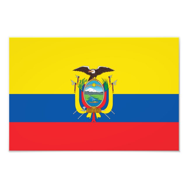 Ecuador Flag Photo Print (Front)