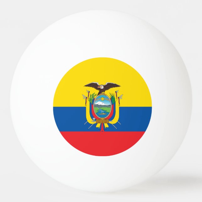 Ecuador Flag Ping Pong Ball (Front)