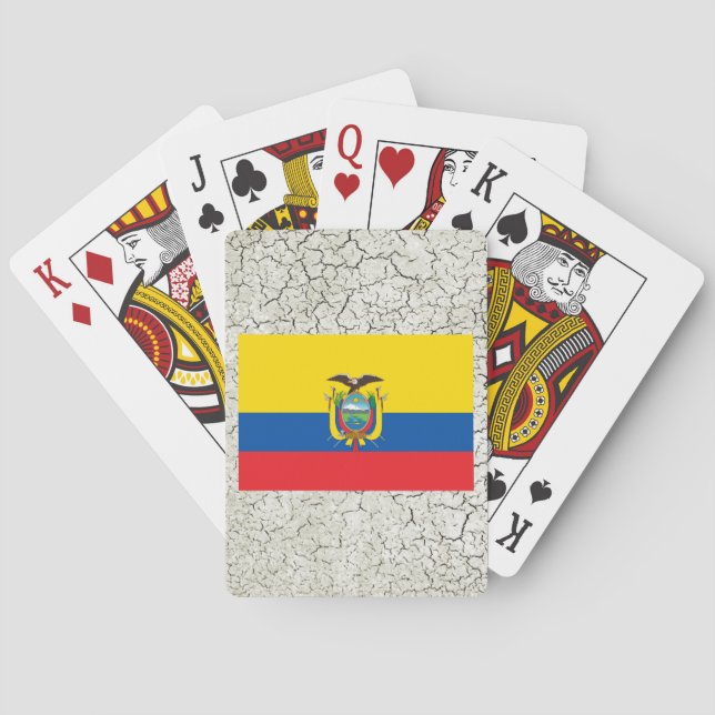 Ecuador Flag Playing Cards (Back)