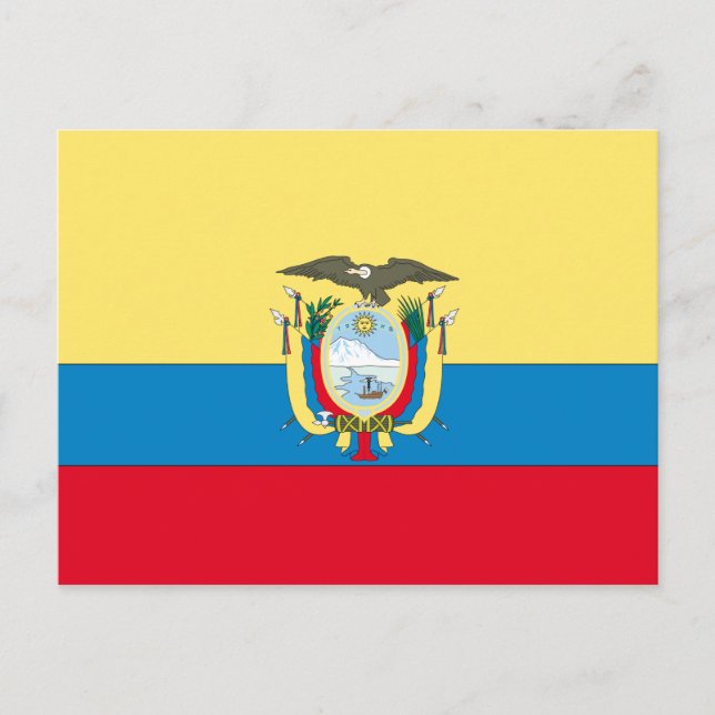 Ecuador Flag Postcard (Front)