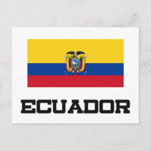 Ecuador Flag Postcard