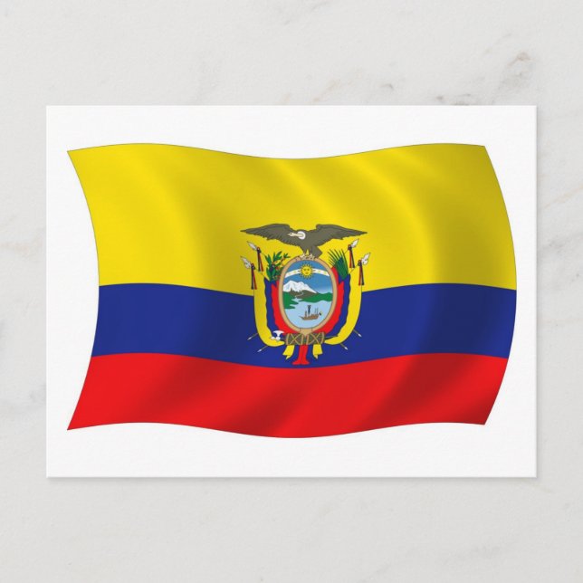 Ecuador Flag Postcard (Front)