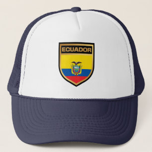 Ecuador Flag Shield Trucker Hat