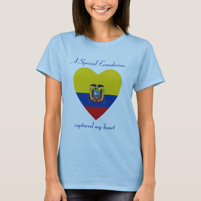 Ecuador Flag Sweetheart T-Shirt (Front)
