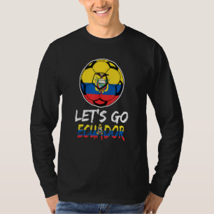 Ecuador Flag Team Football Ecuadorian Soccer Ball T-Shirt