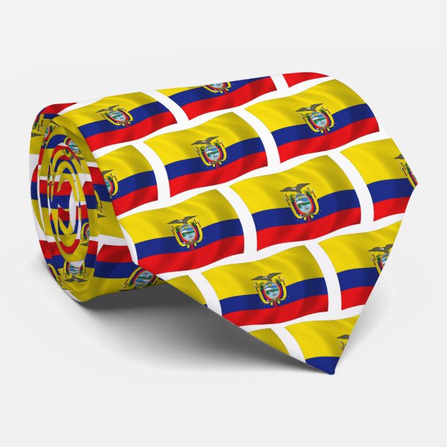 Ecuador Flag Tie (Rolled)