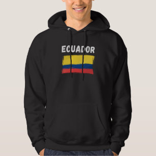 Ecuador Flag Vintage Grunge Ecuadorian Flag Ecuado Hoodie