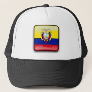 Ecuador glossy flag trucker hat