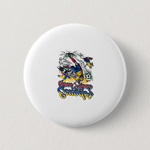 Ecuador Goal Mode Skeleton Striker Nations Dynamic 6 Cm Round Badge
