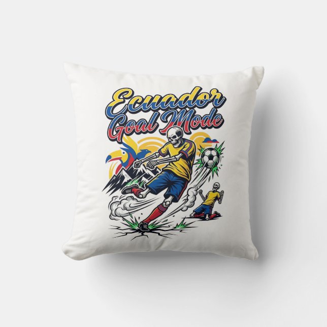 Ecuador Goal Mode Skeleton Striker Nations Dynamic Cushion (Front)