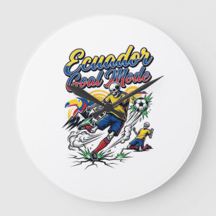 Ecuador Goal Mode Skeleton Striker Nations Dynamic Large Clock