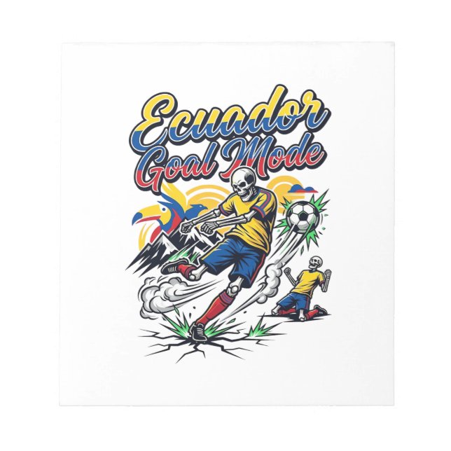 Ecuador Goal Mode Skeleton Striker Nations Dynamic Notepad (Front)