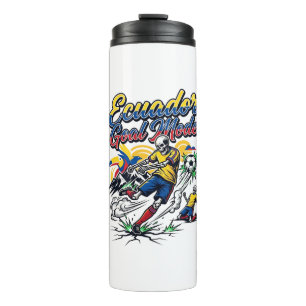 Ecuador Goal Mode Skeleton Striker Nations Dynamic Thermal Tumbler