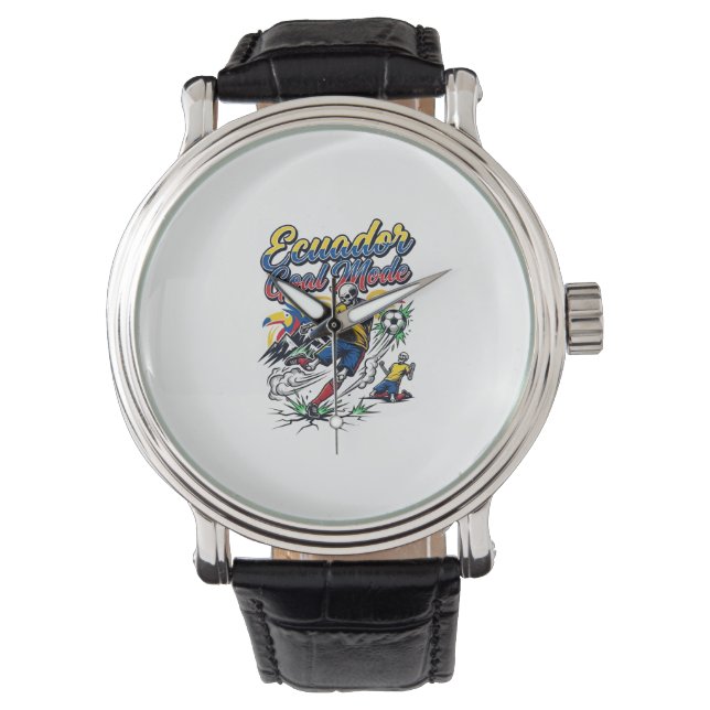 Ecuador Goal Mode Skeleton Striker Nations Dynamic Watch (Front)