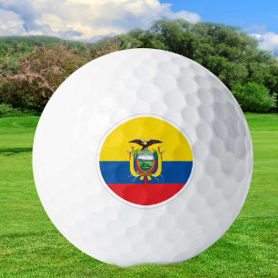 Ecuador Golf Balls, Ecuador Flag Golfers / Patriot Balls