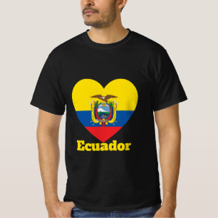 Ecuador Heart Flag T-Shirt