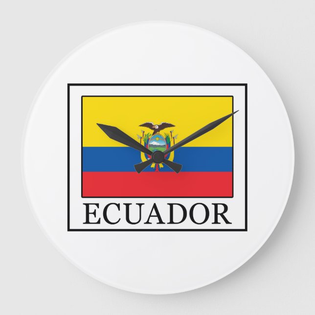 Ecuador Large Clock (Front)