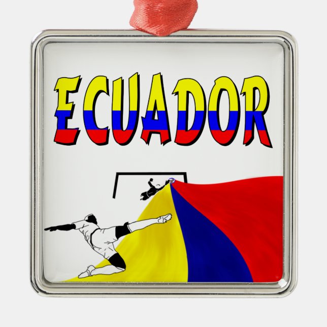 Ecuador Metal Tree Decoration (Front)