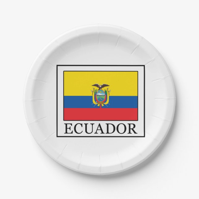 Ecuador Paper Plate (Front)