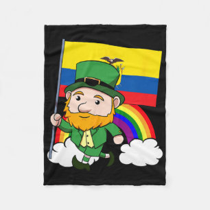Ecuador Proud Ecuadorian Flag St. Patricks Day Lep Fleece Blanket
