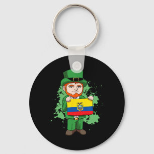 Ecuador Proud Ecuadorian Flag St. Patricks Day Lep Key Ring