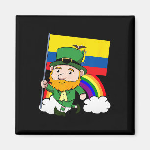 Ecuador Proud Ecuadorian Flag St. Patricks Day Lep Magnet