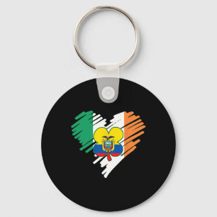 Ecuador Proud Ecuadorian Flag St. Patricks Day Sha Key Ring