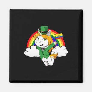 Ecuador Proud Ecuadorian Flag St. Patricks Day Uni Magnet