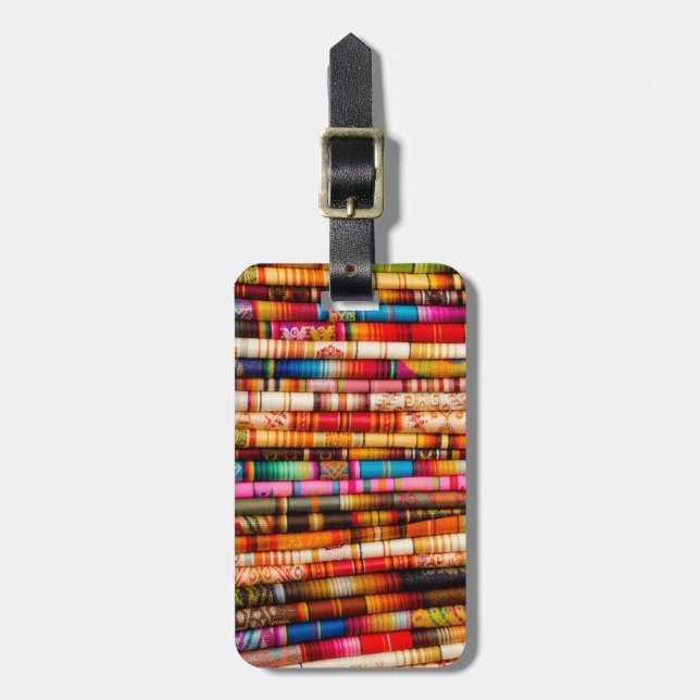 Ecuador, Quito Area, Otavalo Handicraft Market Luggage Tag (Front Vertical)