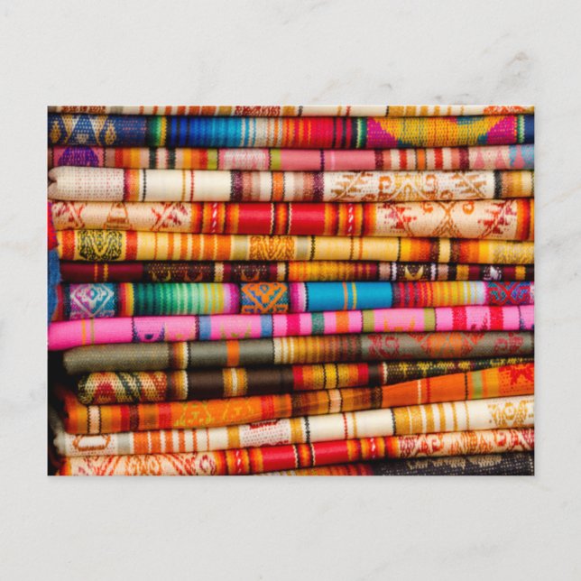 Ecuador, Quito Area, Otavalo Handicraft Market Postcard (Front)