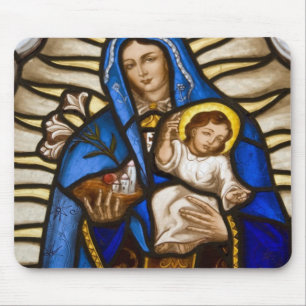 Ecuador, Quito. Statue of the winged Virgin Mouse Pad