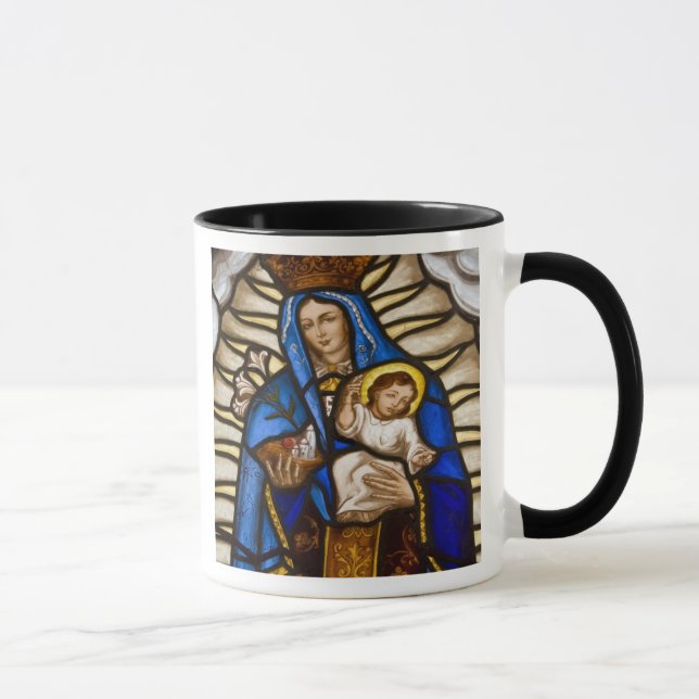 Ecuador, Quito. Statue of the winged Virgin Mug (Right)