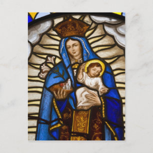 Ecuador, Quito. Statue of the winged Virgin Postcard