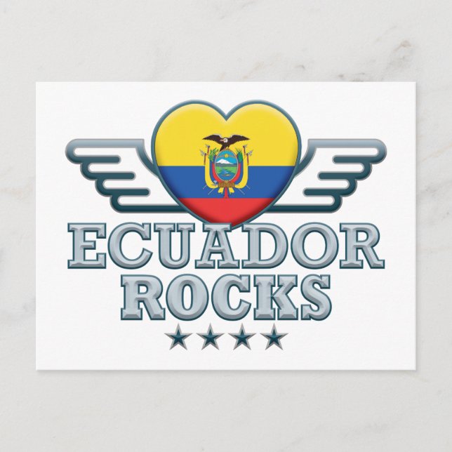 Ecuador Rocks v2 Postcard (Front)