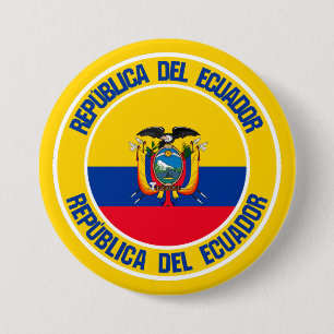 Ecuador Round Emblem 7.5 Cm Round Badge