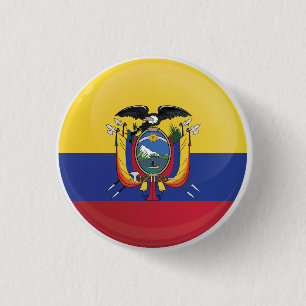 Ecuador  Round Icon Flag  3 Cm Round Badge