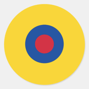 Ecuador roundel country flag symbol army military  classic round sticker