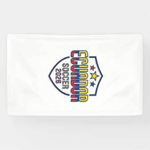 Ecuador Soccer 2026 Soccer Bold Country Typography Banner
