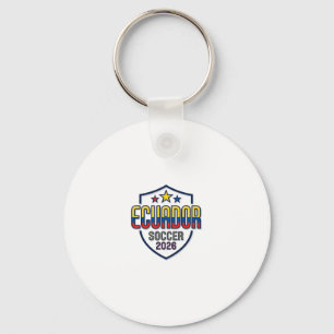 Ecuador Soccer 2026 Soccer Bold Country Typography Key Ring