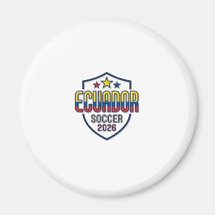 Ecuador Soccer 2026 Soccer Bold Country Typography Magnet